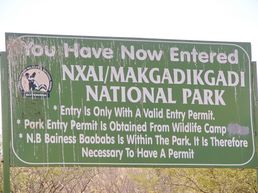 Nxai Makgadikgadi Gate