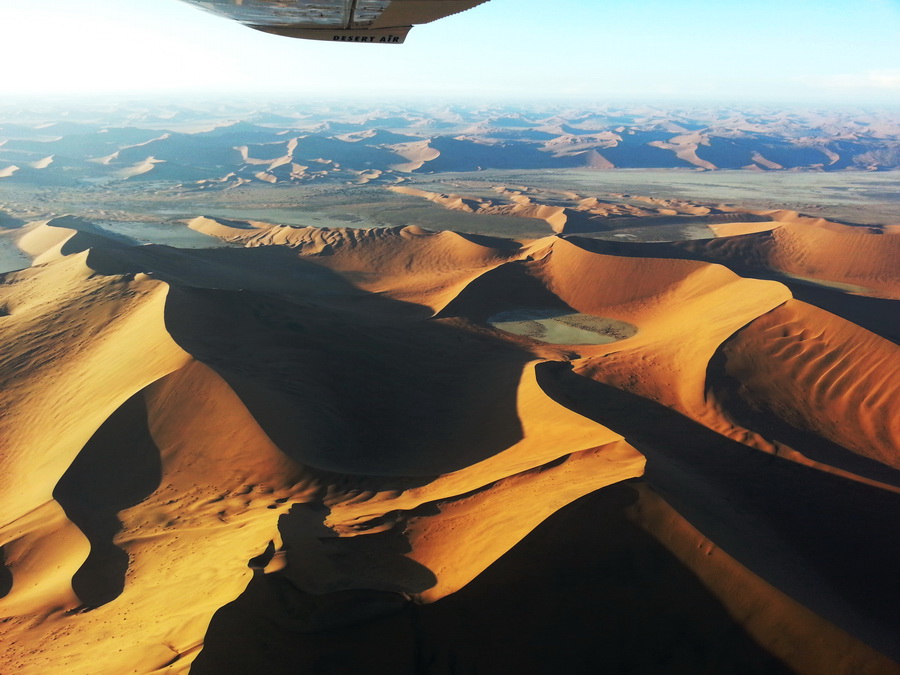 Flug über die Dünen von Sossusvlei 